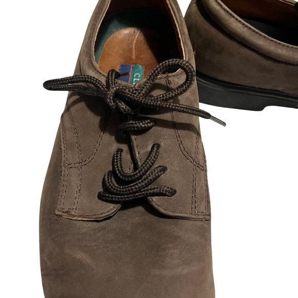 Claybrooke Mens Suede Leather Lace Up Shoes Brown Size 10 M - Picture 5 of 9
